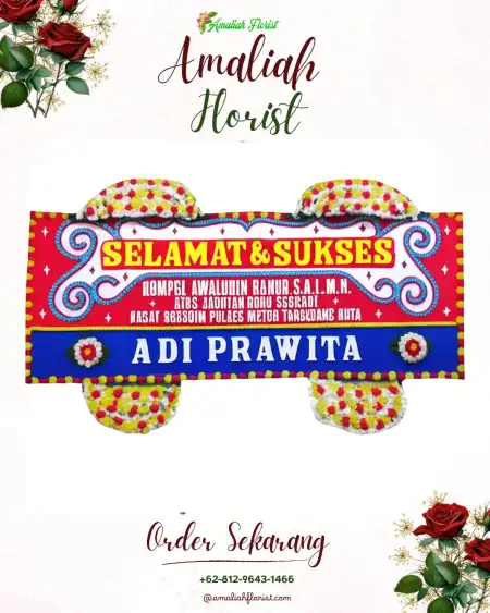 Papan Bunga Ucapan Selamat Kelating