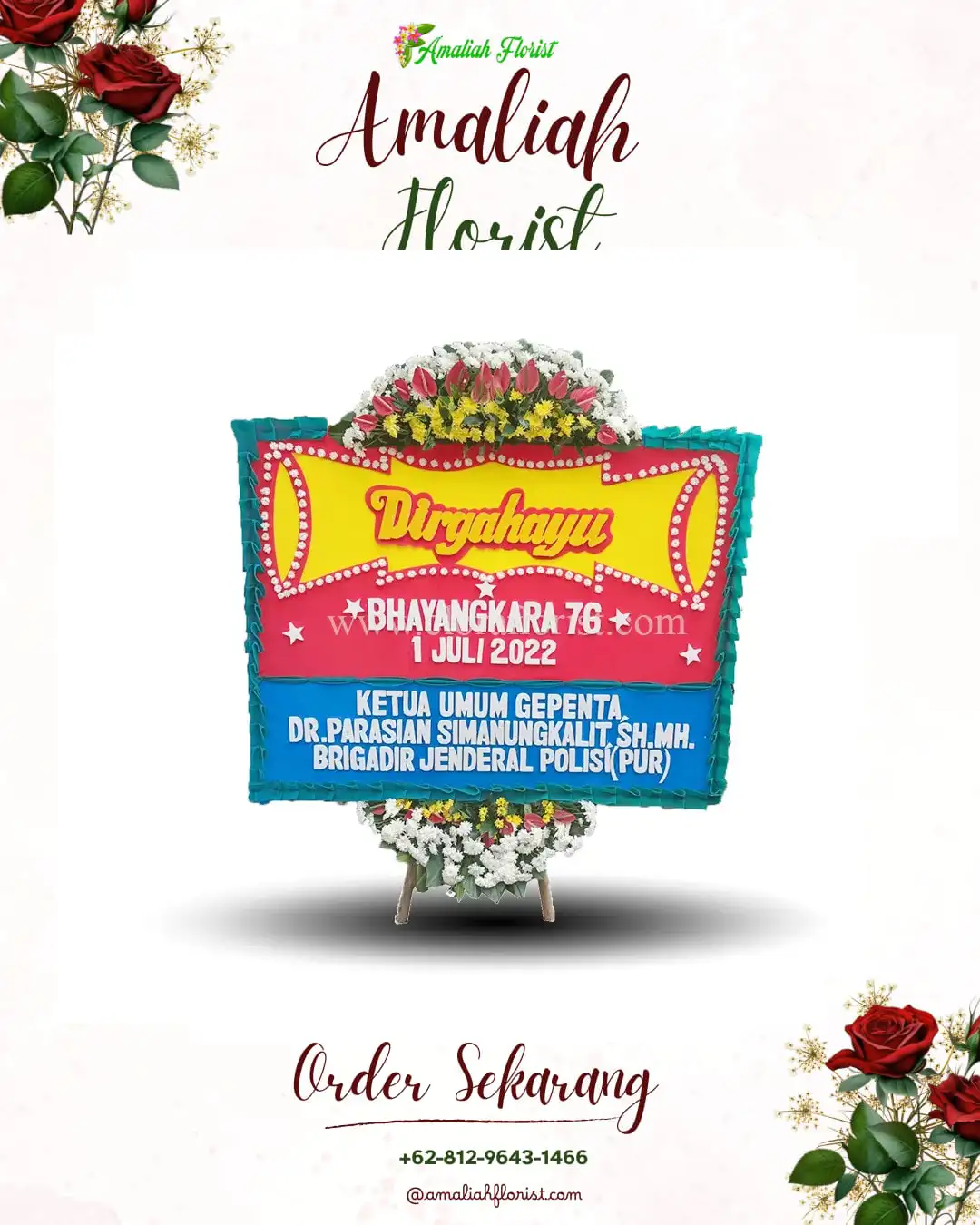 Papan Bunga HUT Ulang Tahun Kelating